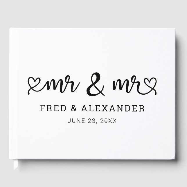 Livre D'or Scripts Coeur mignon Mr & Mr Gay Mariage (Recto)