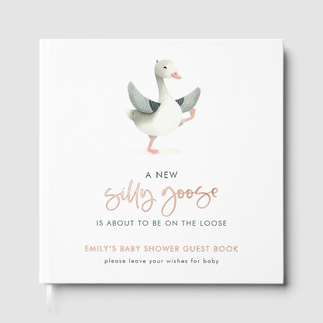 Livre D'or Silly Goose Wishes for Baby Shower (Recto)