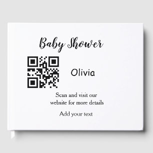 Livre D'or Simple baby shower site web code-barres QR ajouter
