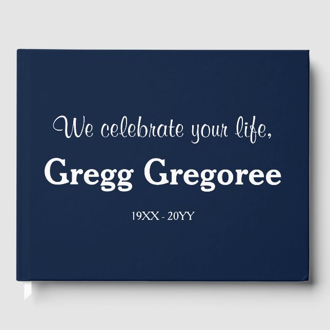 Livre D'or Simple Condolences Guides (Recto)