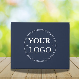 Livre D'or Simple Entreprise Logo Entreprise Marine Blue
