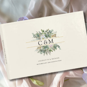 Livre D'or Simple et élégant Mariage à fleurs d'Eucalyptus