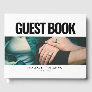 Livre D'or Simple photo minimaliste de mariage