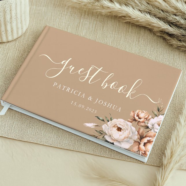 Livre D'or Simple Rustic Boho Wedding Guest Book (Créateur téléchargé)