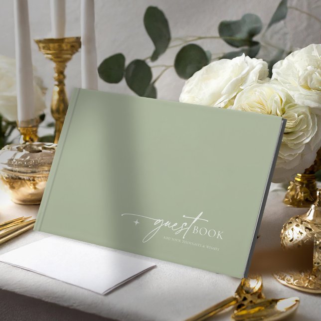 Livre D'or Simply Chic Mariage Sage Green ID1046 (Créateur téléchargé)