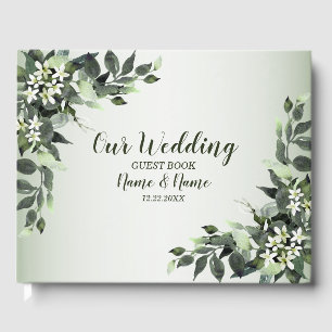 Livre D'or Soirée de mariage Verdure Floral Eucalyptus Feuill