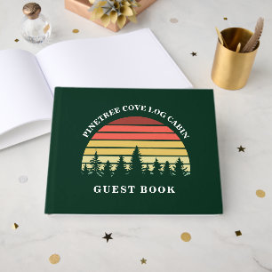Livre D'or Soleil couché personnalisé Cabine Lake House