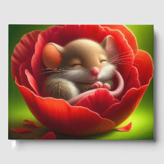 Livre D'or Souris Bébé très mignonne Dormir