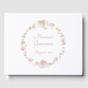 Livre D'or Sous les coquillages roses du Sea Quinceanera Part