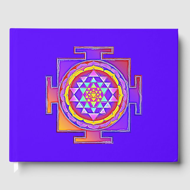 Livre D'or Sri Yantra - Symbole hindouiste Design 1 (Recto)