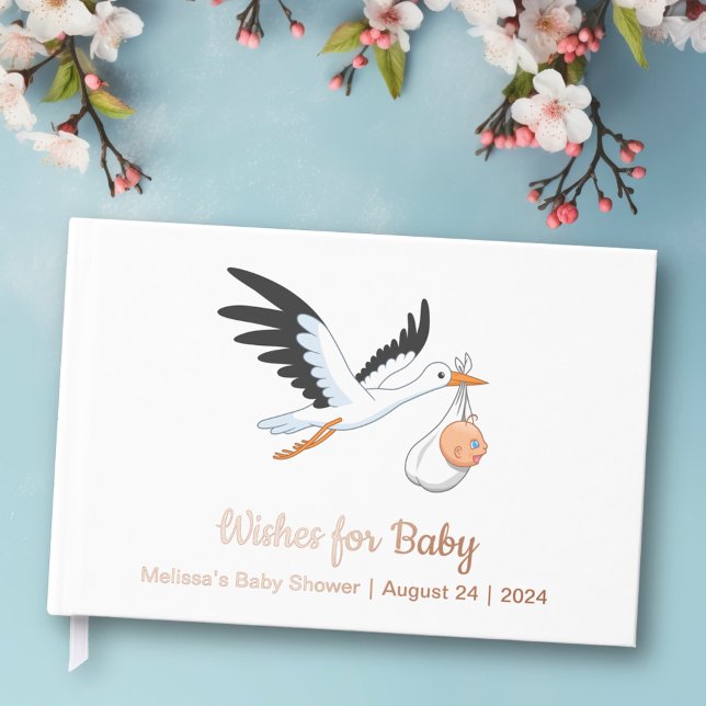 Livre D'or Stores sur Baby shower blanc (Créateur téléchargé)
