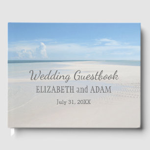 Livre D'or Summer Beach Wedding Ocean Guest Book