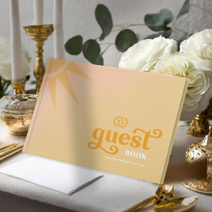 Livre D'or Sunshine Typographie Mariage Beurre jaune ID1048
