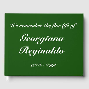 Livre d'or sur les funérailles et commémorations é