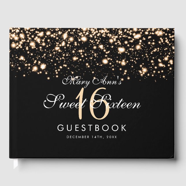 Livre d'or Sweet 16 Party Midnight Glam Gold (Recto)