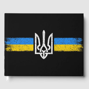 Livre D'or SYMBOLE DU Drapeau Ukraine