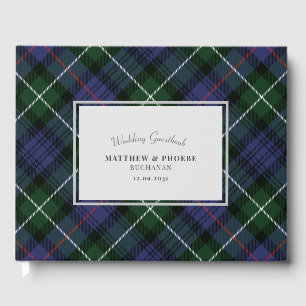 Livre D'or Tartan Clan MacKenzie Plaid Purple Green Check