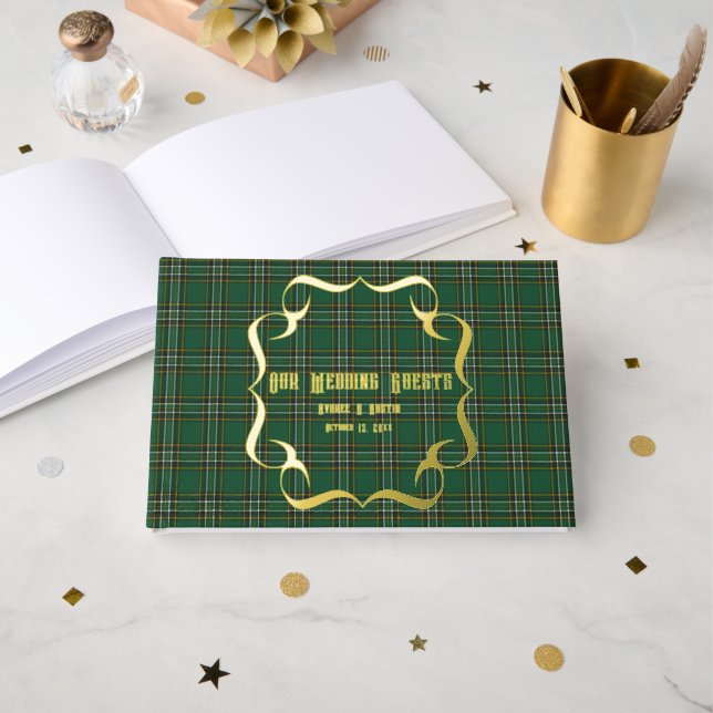 Livre D'or Tartan national original Iriah (Recto ouvert)