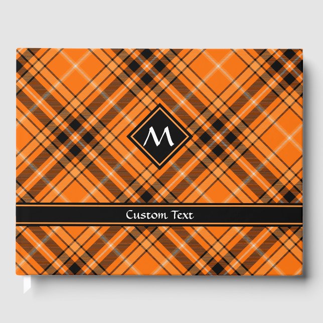Livre D'or Tartan orange d'Halloween (Recto)