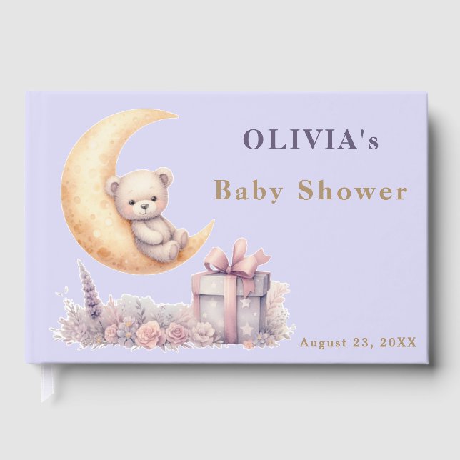 Livre D'or Teddy Pink Oear Nous Pouvons Bearly Wait Collectio (Recto)