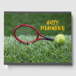 Livre D'or Tennis Bonne retraite sur l'herbe verte