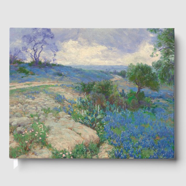 Livre D'or Texas Landscape With Bluebonnets Julian Onderdonk (Recto)