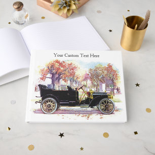 Livre D'or Texte personnalisé de la voiture Vintage