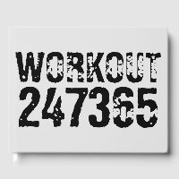 Texte usé et rayé Workout 247365 noir