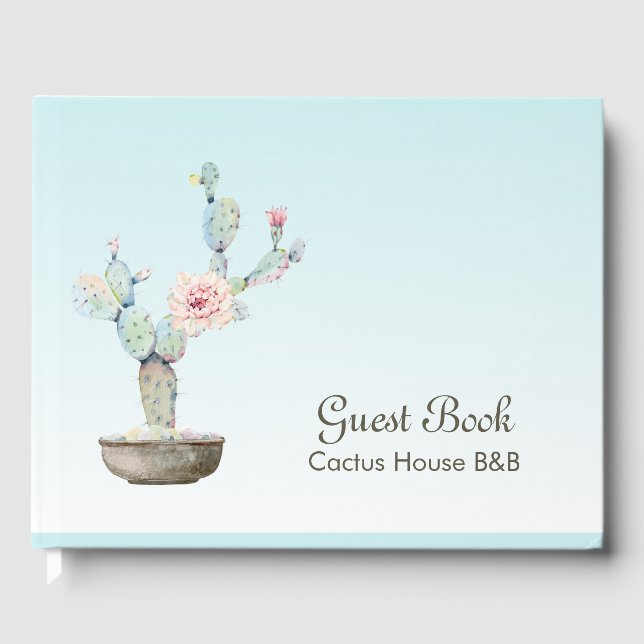 Livre D'or Thème Cactus Tout Usage (Recto)