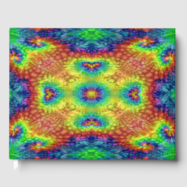 Livre D'or Tie Dye Sky Vintage Kaleidoscope fractal (Recto)