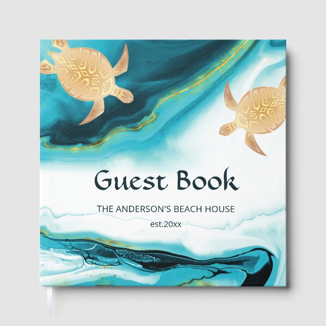 Livre D'or Tortues d'or Turquoise Coastal Beach House (Recto)