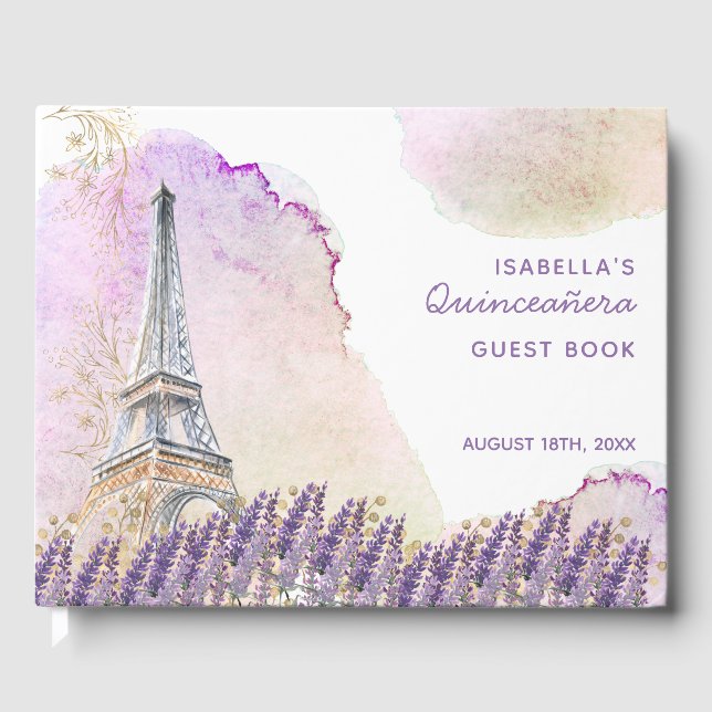 Livre D'or Tour Eiffel Quinceanera (Recto)