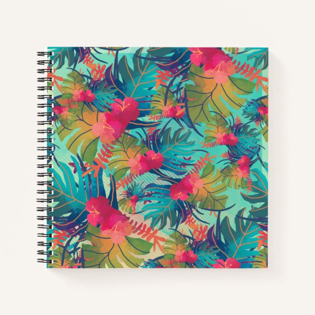 Livre d'or Tropical Floral Watercolor (Devant)