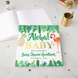 Livre D'or Tropical Summer Beach Luau Boys Baby shower Real