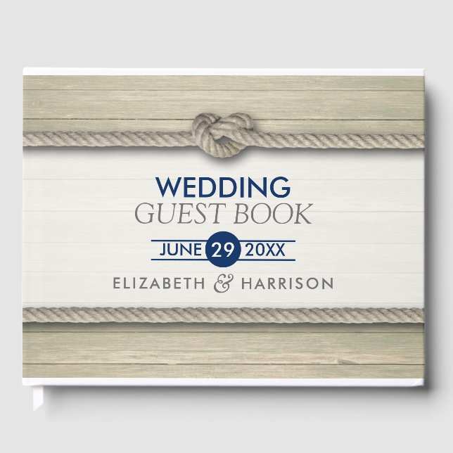 Livre D'or Tying The Knot Rustic Beach Wedding (Recto)