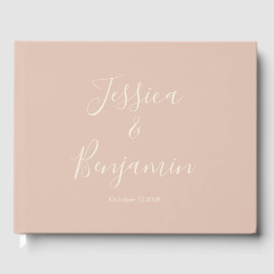 Livre D'or Typographie minimaliste Élégante De Script Bleu Ne