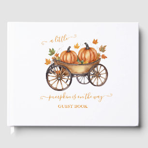 Livre D'or Un Baby shower D'Automne Un Peu Citrouille Neutre 