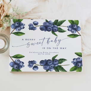 Livre D'or Une Baby Shower aux Fruits Rouges pour Bébé Bleuet