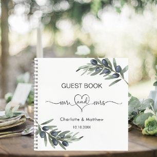 Livre d'or verdure de la feuille d'olive m mme mar