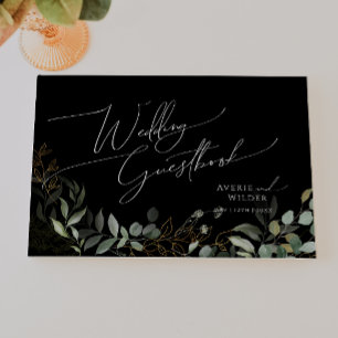 Livre D'or Verdure et or Mariage noir