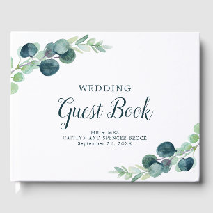 Livre D'or Verdure luxuriante et Mariage d'Eucalyptus