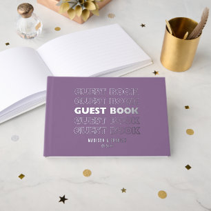 Livre D'or Véritable Foil Mariage moderne tendance de typogra