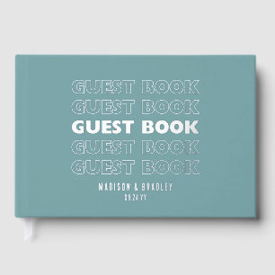 Livre D'or Véritable Foil Mariage moderne tendance de typogra