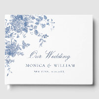 Victorian Dusty Blue French Garden Floral Mariage