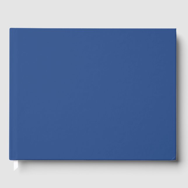 Livre D'or Vide Créez votre propre - Bleu Profond (Recto)