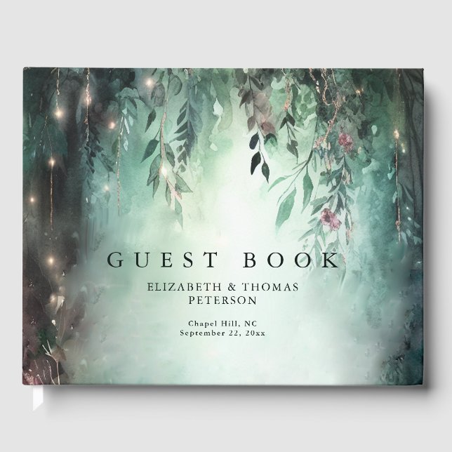 Livre D'or Vins magiques de la forêt enchantée Mariage d'or v (Recto)