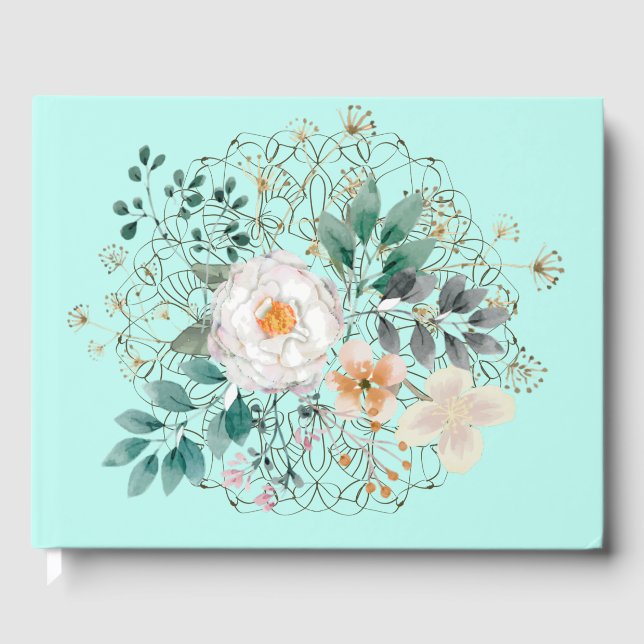 Livre D'or Vintage arrangement floral (Recto)