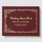 Vintage victorien Floral Bourgogne Mariage