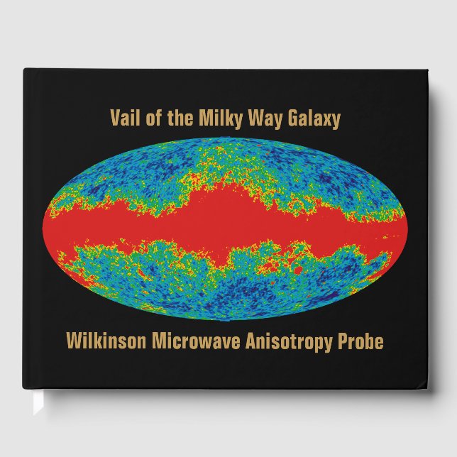 Livre D'or Voile Galaxy Voie Lactée sur l'univers WMAP (Recto)