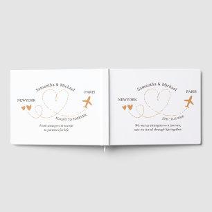 Livre D'or Voyage de noces vol avion trekking